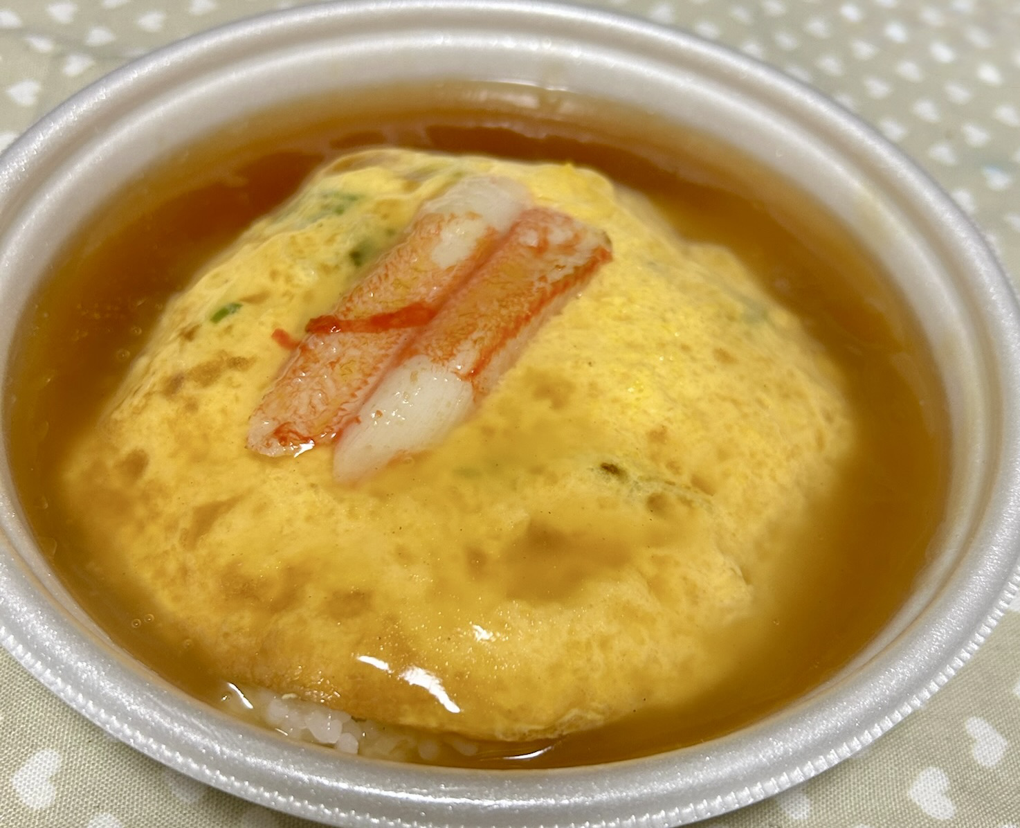 鶏ガラ醤油餡の天津飯